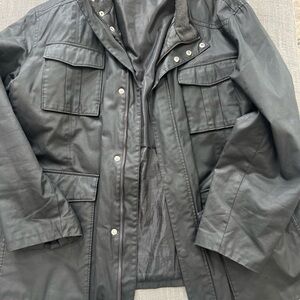 Perry Ellis Black Mens Jacket XL  Rain Jacket Fall Jacket